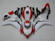 2008-2011 Blanc Rouge Honda CBR1000RR Carénage Moto 2008-2011 Blanc Rouge Honda CBR1000RR Carénage Moto