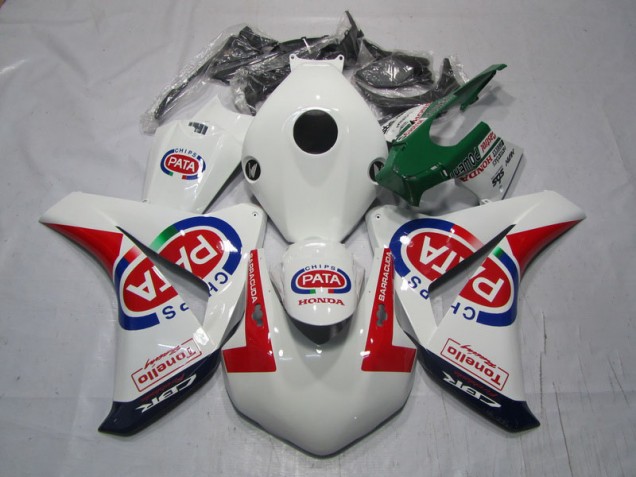 2008-2011 Blanc Rouge PATA Honda CBR1000RR Carénage Moto 2008-2011 Blanc Rouge PATA Honda CBR1000RR Carénage Moto