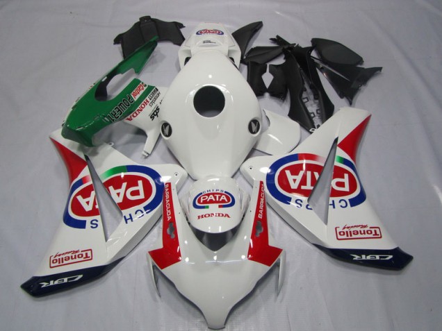 2008-2011 Blanc Rouge PATA Honda CBR1000RR Carénages Moto 2008-2011 Blanc Rouge PATA Honda CBR1000RR Carénages Moto