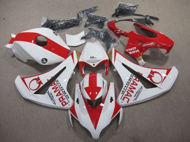 2008-2011 Blanc Rouge PRAMAC Honda CBR1000RR Carénage Moto