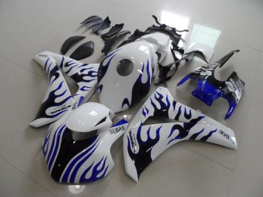2008-2011 Bleu Noir Flamme Courses Honda CBR1000RR Carénage Moto