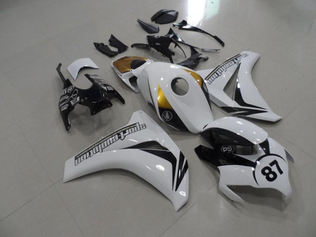 2008-2011 Noir et Blanc et Or Honda CBR1000RR Carénage Moto 2008-2011 Noir et Blanc et Or Honda CBR1000RR Carénage Moto