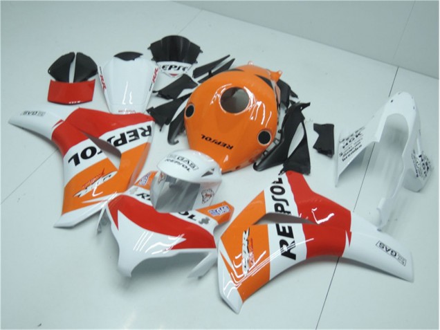 2008-2011 Orange Blanc Rouge Repsol Honda CBR1000RR Carénage Moto 2008-2011 Orange Blanc Rouge Repsol Honda CBR1000RR Carénage Moto