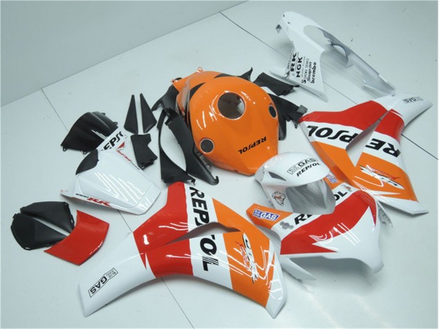 2008-2011 Orange Blanc Rouge Repsol Honda CBR1000RR Carénage Moto 2008-2011 Orange Blanc Rouge Repsol Honda CBR1000RR Carénage Moto