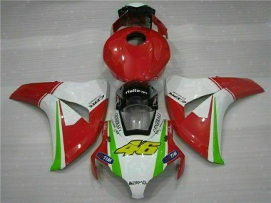 2008-2011 Rouge Blanc Honda CBR1000RR Carénage Moto