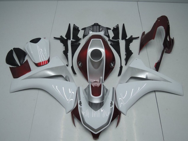 2008-2011 Rouge Blanc et Argent Honda CBR1000RR Carénage Moto 2008-2011 Rouge Blanc et Argent Honda CBR1000RR Carénage Moto