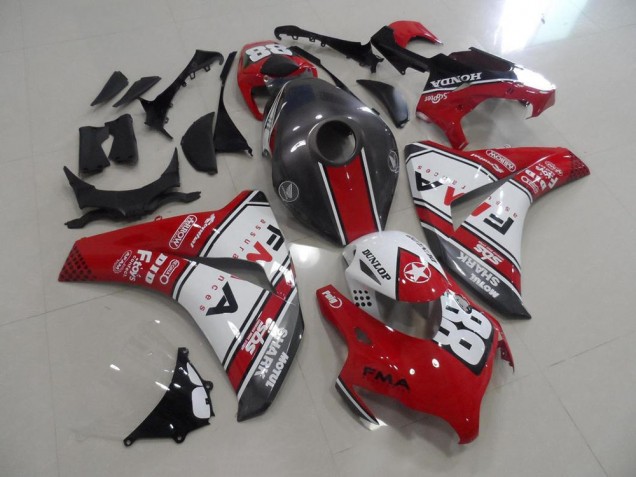 2008-2011 Rouge et Gris Fma Honda CBR1000RR Carénage Moto