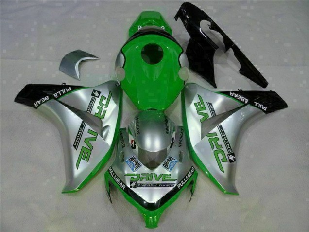 2008-2011 Vert Argent Honda CBR1000RR Carénage Moto