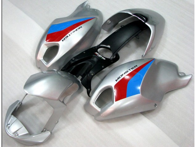 2008-2012 Argent Monster Ducati Monster 696 Carénage Moto 2008-2012 Argent Monster Ducati Monster 696 Carénage Moto