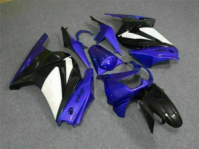 2008-2012 Bleu Blanc Noir Ninja Kawasaki EX250 Carénage Moto 2008-2012 Bleu Blanc Noir Ninja Kawasaki EX250 Carénage Moto