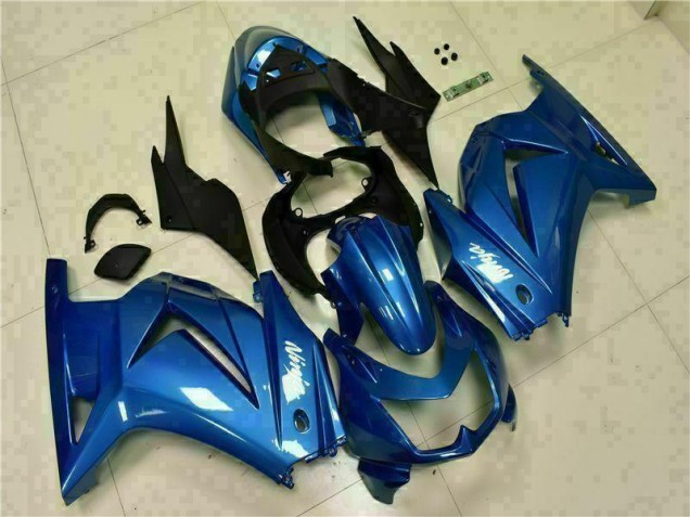 2008-2012 Bleu Noir Blanc Ninja Kawasaki EX250 Carénage Moto 2008-2012 Bleu Noir Blanc Ninja Kawasaki EX250 Carénage Moto