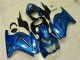 2008-2012 Bleu Noir Blanc Ninja Kawasaki EX250 Carénage Moto 2008-2012 Bleu Noir Blanc Ninja Kawasaki EX250 Carénage Moto