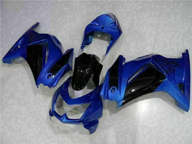 2008-2012 Bleu Noir Kawasaki EX250 Carénage Moto 2008-2012 Bleu Noir Kawasaki EX250 Carénage Moto