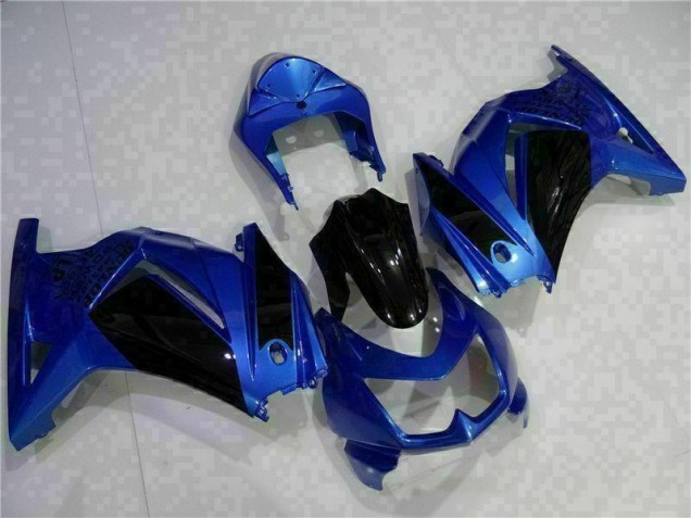 2008-2012 Bleu Noir Kawasaki EX250 Carénage Moto 2008-2012 Bleu Noir Kawasaki EX250 Carénage Moto