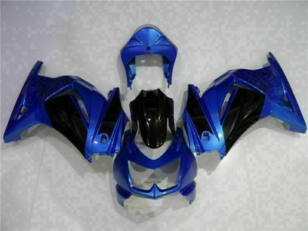 2008-2012 Bleu Noir Kawasaki EX250 Carénage Moto 2008-2012 Bleu Noir Kawasaki EX250 Carénage Moto