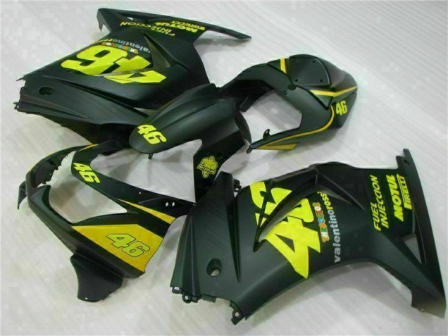 2008-2012 Noir Jaune 46 Kawasaki EX250 Carénage Moto 2008-2012 Noir Jaune 46 Kawasaki EX250 Carénage Moto