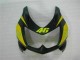 2008-2012 Noir Jaune 46 Kawasaki EX250 Carénage Moto 2008-2012 Noir Jaune 46 Kawasaki EX250 Carénage Moto