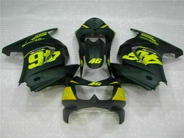 2008-2012 Noir Jaune 46 Kawasaki EX250 Carénage Moto 2008-2012 Noir Jaune 46 Kawasaki EX250 Carénage Moto
