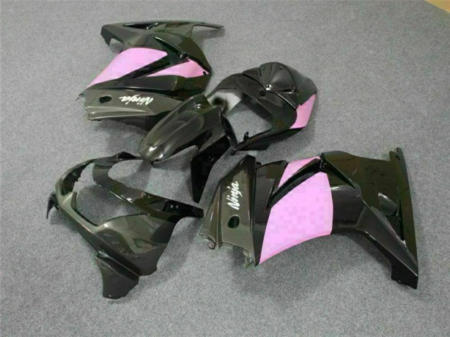 2008-2012 Noir Rose Ninja Kawasaki EX250 Carénage Moto 2008-2012 Noir Rose Ninja Kawasaki EX250 Carénage Moto