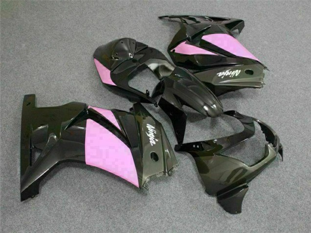 2008-2012 Noir Rose Ninja Kawasaki EX250 Carénage Moto 2008-2012 Noir Rose Ninja Kawasaki EX250 Carénage Moto
