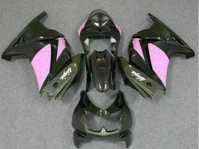 2008-2012 Noir Rose Ninja Kawasaki EX250 Carénage Moto 2008-2012 Noir Rose Ninja Kawasaki EX250 Carénage Moto