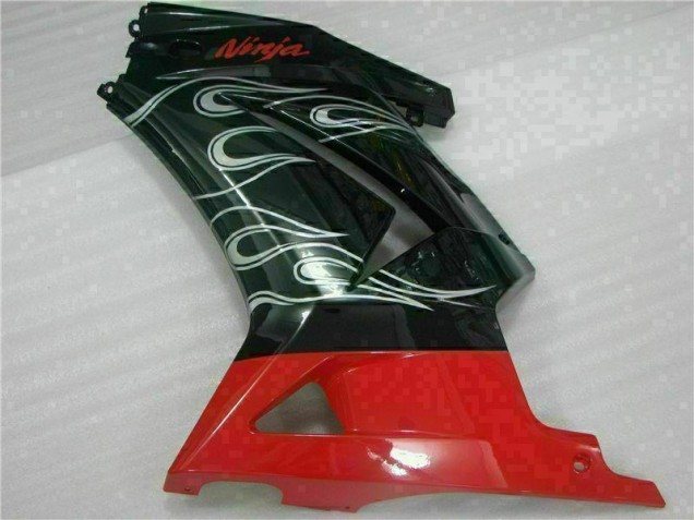 2008-2012 Noir Rouge Ninja Kawasaki EX250 Carénage Moto 2008-2012 Noir Rouge Ninja Kawasaki EX250 Carénage Moto