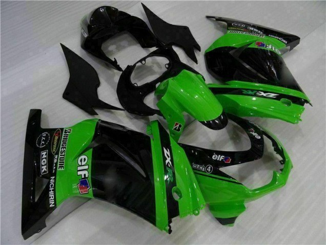 2008-2012 Noir Vert Kawasaki EX250 Carrosserie Moto 2008-2012 Noir Vert Kawasaki EX250 Carrosserie Moto