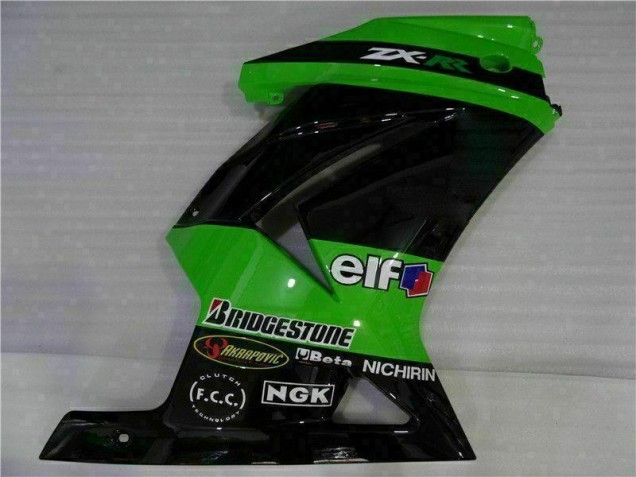 2008-2012 Noir Vert Kawasaki EX250 Carrosserie Moto 2008-2012 Noir Vert Kawasaki EX250 Carrosserie Moto