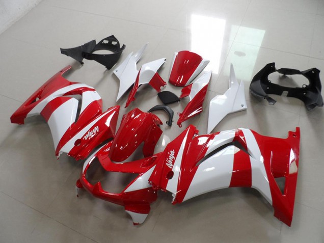 2008-2012 Rouge Blanc Kawasaki ZX250R Carénage Moto 2008-2012 Rouge Blanc Kawasaki ZX250R Carénage Moto