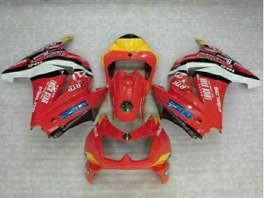 2008-2012 Rouge Jaune Kawasaki EX250 Carénage Moto