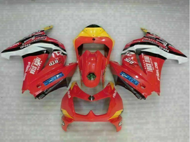 2008-2012 Rouge Jaune Kawasaki EX250 Carénage Moto 2008-2012 Rouge Jaune Kawasaki EX250 Carénage Moto