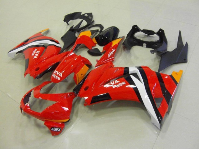 2008-2012 Rouge Noir Kawasaki ZX250R Carénages Moto 2008-2012 Rouge Noir Kawasaki ZX250R Carénages Moto