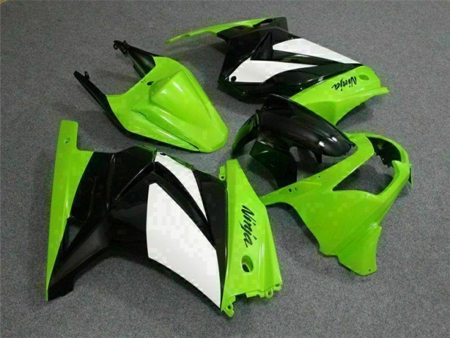 2008-2012 Vert Noir Ninja Kawasaki EX250 Carrosserie Moto 2008-2012 Vert Noir Ninja Kawasaki EX250 Carrosserie Moto