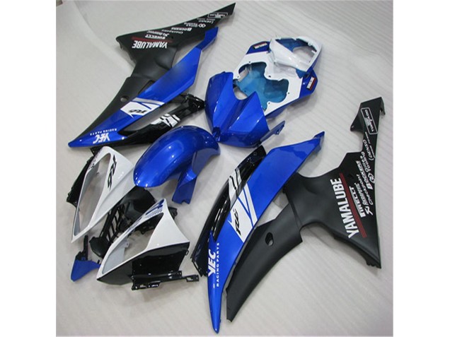 2008-2016 Blanc Bleu Noir Yamaha YZF R6 Carénage Moto 2008-2016 Blanc Bleu Noir Yamaha YZF R6 Carénage Moto