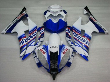 2008-2016 Blanc Bleu Sterilgarda Volvo Yamaha YZF R6 Carénage Moto