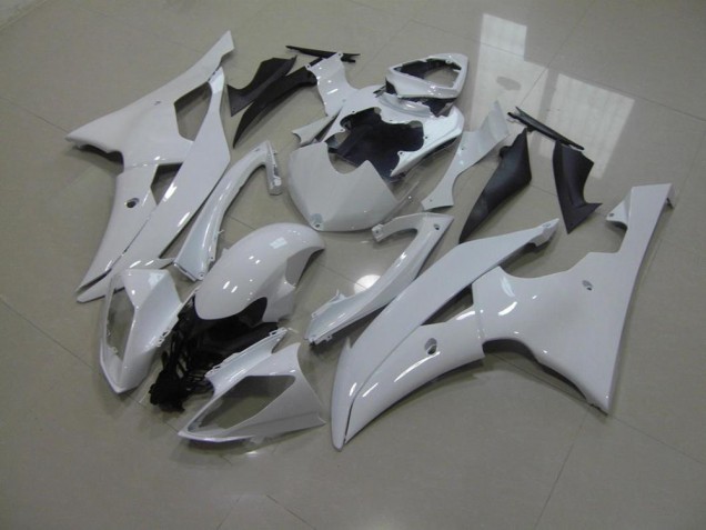 2008-2016 Blanc Nacré No Décalque Yamaha YZF R6 Carénage Moto 2008-2016 Blanc Nacré No Décalque Yamaha YZF R6 Carénage Moto