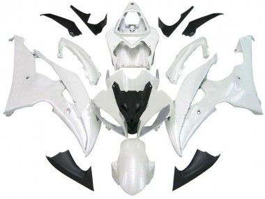 2008-2016 Blanc Nacré Yamaha YZF R6 Carénages Moto