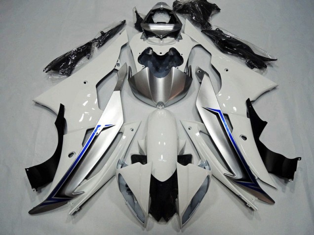2008-2016 Blanc Noir Bleu Yamaha YZF R6 Carénage Moto 2008-2016 Blanc Noir Bleu Yamaha YZF R6 Carénage Moto