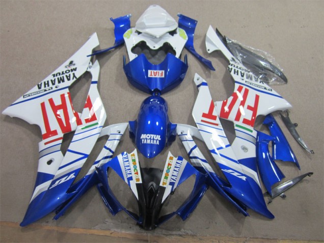 2008-2016 Blanc Noir Rouge Fiat Yamaha YZF R6 Carénage Moto 2008-2016 Blanc Noir Rouge Fiat Yamaha YZF R6 Carénage Moto