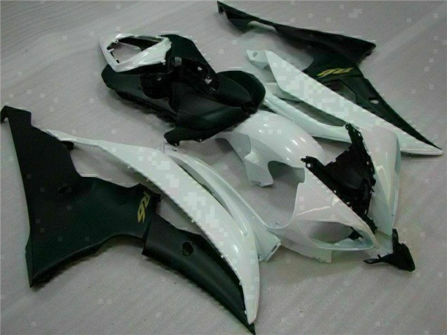 2008-2016 Blanc Noir Yamaha YZF R6 Carénages Moto 2008-2016 Blanc Noir Yamaha YZF R6 Carénages Moto
