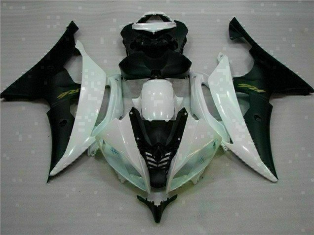 2008-2016 Blanc Noir Yamaha YZF R6 Carénages Moto 2008-2016 Blanc Noir Yamaha YZF R6 Carénages Moto