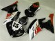 2008-2016 Blanc Noir Yamaha YZF R6 Kit Carénages Motos 2008-2016 Blanc Noir Yamaha YZF R6 Kit Carénages Motos