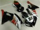 2008-2016 Blanc Noir Yamaha YZF R6 Kit Carénages Motos 2008-2016 Blanc Noir Yamaha YZF R6 Kit Carénages Motos