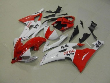 2008-2016 Blanc Rouge Coca Cola Zero 44 Yamaha YZF R6 Carénage Moto