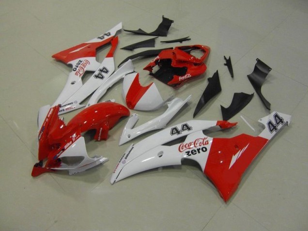 2008-2016 Blanc Rouge Coca Cola Zero 44 Yamaha YZF R6 Carénage Moto 2008-2016 Blanc Rouge Coca Cola Zero 44 Yamaha YZF R6 Carénage Moto