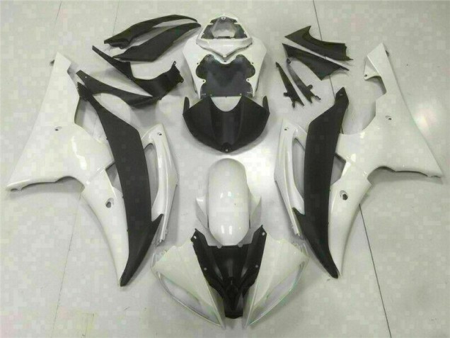 2008-2016 Blanc Yamaha YZF R6 Carénage Moto