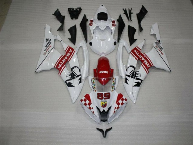2008-2016 Blanc Yamaha YZF R6 Carénages Moto & Carrosserie 2008-2016 Blanc Yamaha YZF R6 Carénages Moto & Carrosserie