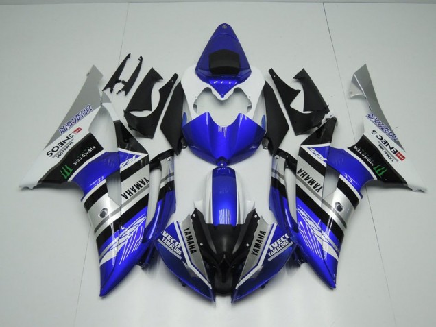 2008-2016 Bleu Blanc ENEOS Monster Yamaha YZF R6 Carénage Moto 2008-2016 Bleu Blanc ENEOS Monster Yamaha YZF R6 Carénage Moto