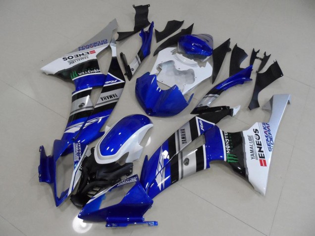 2008-2016 Bleu Blanc ENEOS Yamaha YZF R6 Carénage Moto 2008-2016 Bleu Blanc ENEOS Yamaha YZF R6 Carénage Moto