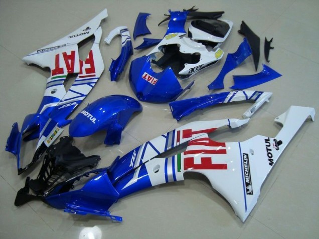2008-2016 Bleu Blanc Rouge Fiat Yamaha YZF R6 Carénage Moto 2008-2016 Bleu Blanc Rouge Fiat Yamaha YZF R6 Carénage Moto